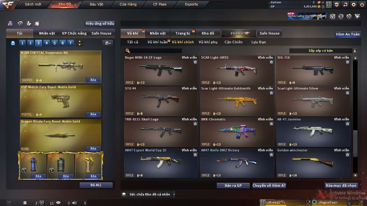 shop acc cf uy tin gia re